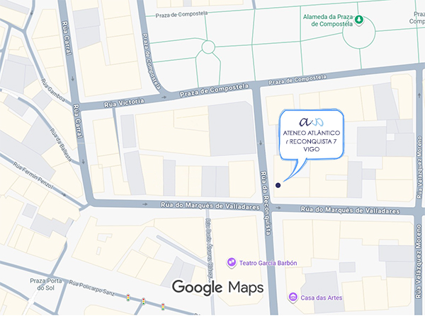 Mapa nova ubicación Ateneo